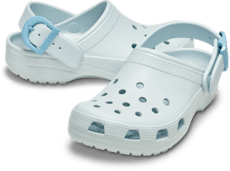 Classic Enamel Buckle Clog - Vapor Ice