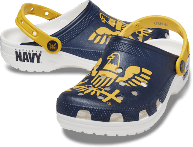 Classic US Navy Clog - White / Multi