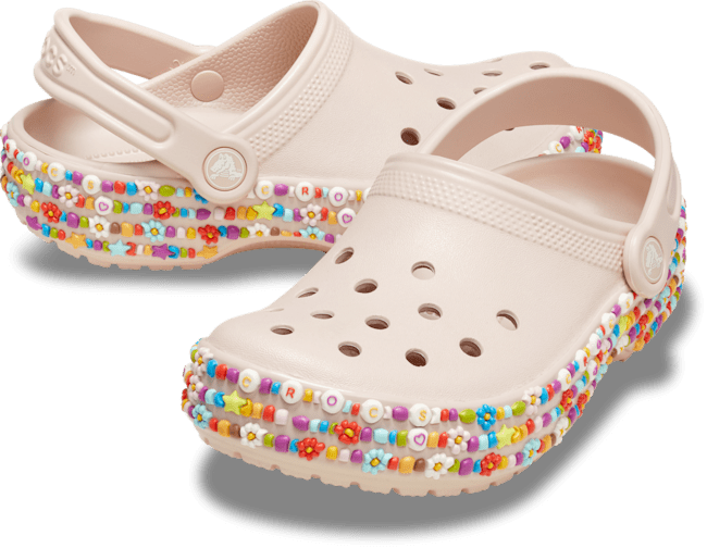 Kid's Classic Beaded Band Clog - Quartz
