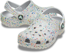 Toddler Classic Glow Paint Splatter Clog - Atmosphere / Multi