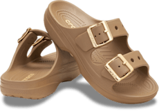 Women’s Metallic Buckle Saturday Sandal - Sepia