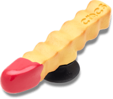 French Fry Dipped in Ketchup