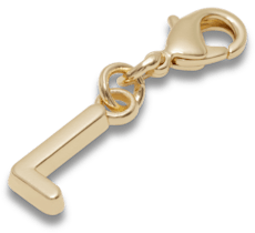 Gold Letter L Charm