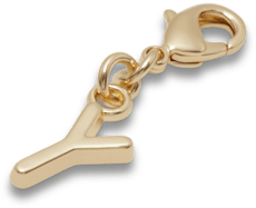 Gold Letter Y Charm