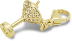 Gold Martini Charm