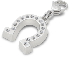 Lucky Silver Horseshoe Charm