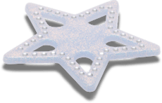 Mega Blue Glittery Star