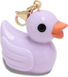 Purple Rubber Duck Charm