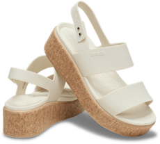 Brooklyn Cork Low Wedge - Frappé