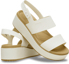 Brooklyn Matte Wrap Low Wedge - Chalk/Tan