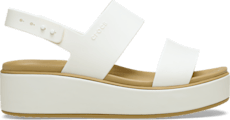 Brooklyn Matte Wrap Low Wedge - Chalk/Tan