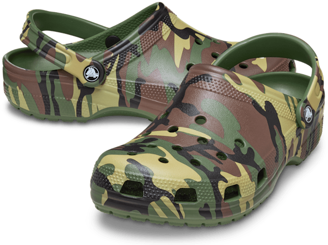 Classic Camouflage Clog - Army Green / Multi