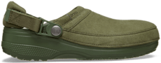 Classic Crafted Vegan Suede Clog - Army Green