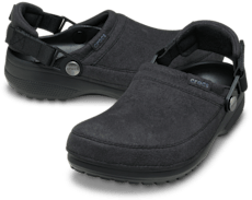 Classic Crafted Vegan Suede Clog - Black