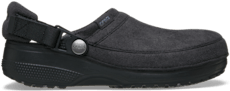 Classic Crafted Vegan Suede Clog - Black