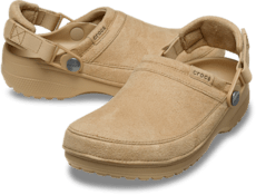Classic Crafted Vegan Suede Clog - Cashew