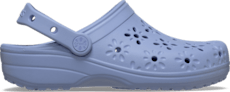 Classic Floral Cut-Out Clog - Blue Haze