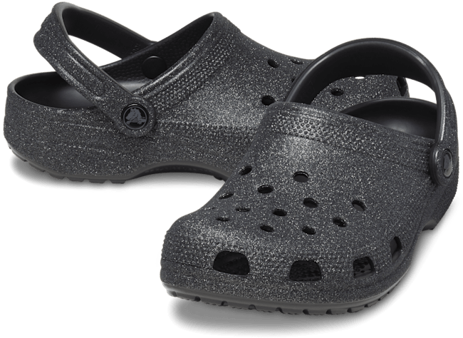 Classic Glitter Clog - Black Glitter