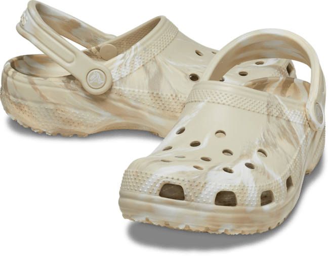 Classic Marbled Clog - Bone / Multi