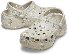 Classic Platform Floral Clog - Meteor