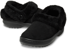 Classic Unfurgettable Vegan Suede Clog - Black