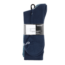 Crocs Socks Crew Texture Logo 3-Pack - Navy / Multi
