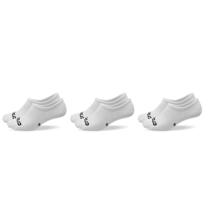 Crocs Socks Low Show 3-Pack - White