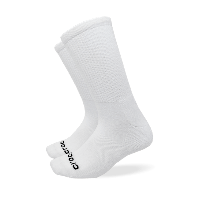 CrocsSocks Crew Macro Logo 3PK - White / Black