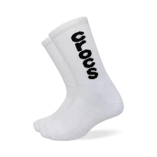 CrocsSocks Crew Macro Logo 3PK - White / Black