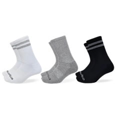 CrocsSocks Crew Small Stripe 3-Pack - White / Multi
