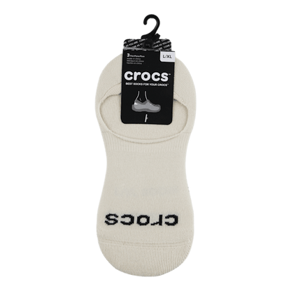 CrocsSocks Hidden Liner 3PK - Bone