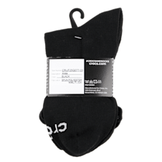 CrocsSocks Ruffle Ankle 3 PK - Black