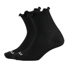 CrocsSocks Ruffle Ankle 3 PK - Black