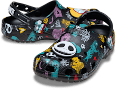 Disney Tim Burton's The Nightmare Before Christmas Jack and Sally Classic Clog - Multi