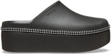 Dylan Platform Diamante Clog - Black