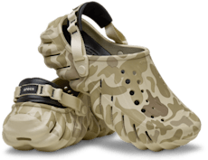 Echo Duck Camo Clog - Bone / Black
