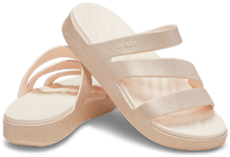 Getaway Glimmer Strappy - Peach Ice