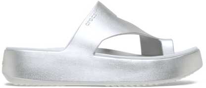 Getaway Metallic Platform Toe Loop - Silver
