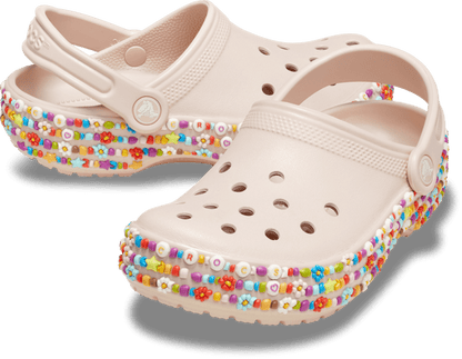 Kid's Classic Beaded Band Clog - Quartz