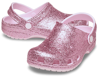 Kids' Classic Chunky Glitter Clog - Pink Milk