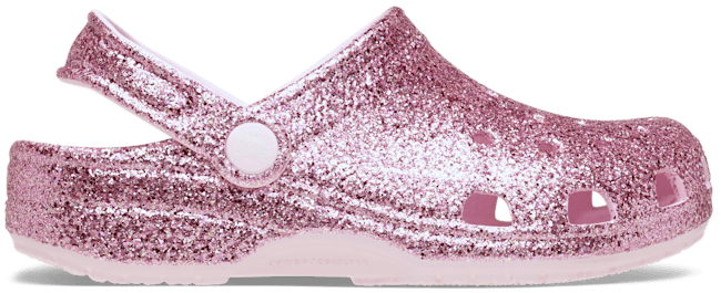 Kids' Classic Chunky Glitter Clog - Pink Milk