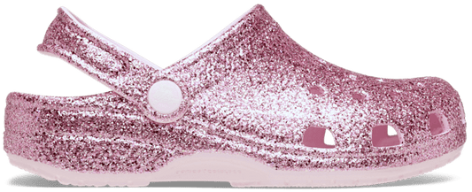 Kids' Classic Chunky Glitter Clog - Pink Milk
