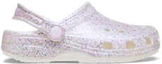 Kids' Classic Fantasy Glitter Clog - White