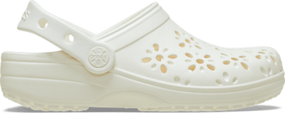 Kids' Classic Floral Cut-Out Clog - Chalk