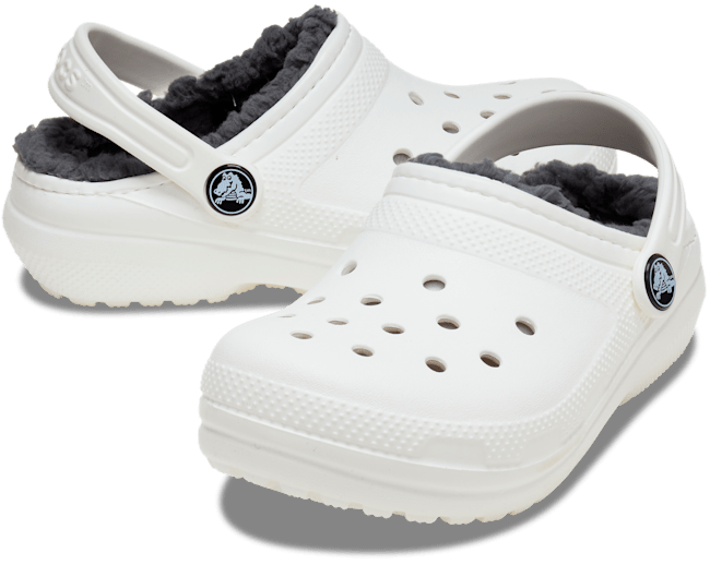 Kids' Classic Lined Clog - White / Grey