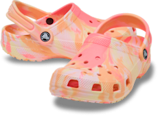 Kids' Classic Marbled Clog - Guava / Multi