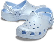 Kids' Classic Pearl Shine Clog - Blue Frost