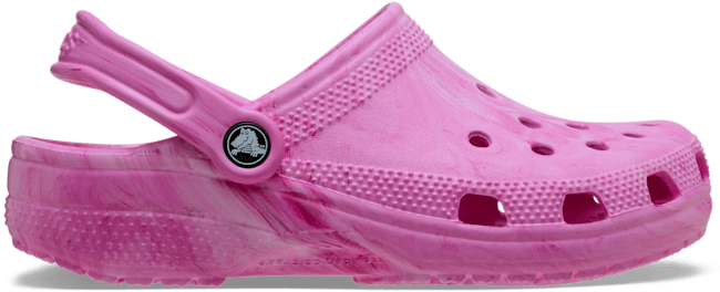 Kids' Classic Watercolor Marbled Clog - Pink Swirl
