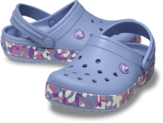 Kids' Crocband Glow Confetti Band Clog - Blue Haze/Multi