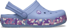 Kids' Crocband Glow Confetti Band Clog - Blue Haze/Multi